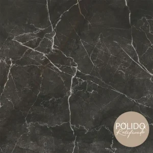 PISO POLIDO RETIFICADO NERO ELEVATO EXTRA FORMIGRES 66X66CM CX:2,18M²